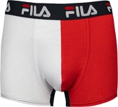 Fila - 2-pack Heren Boxershort - Wit/Rood/Navy - Maat  S