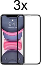 iPhone X Screenprotector - iPhone XS Screenprotector - Beschermglas iPhone 11 Pro Screen Protector Glas - Full cover - 3 stuks