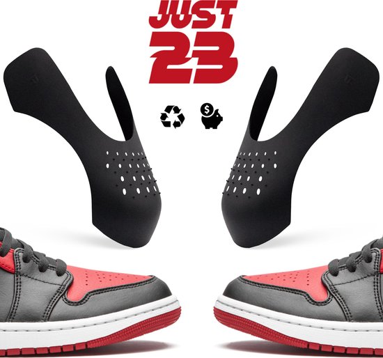 JUST23® Sneaker Crease Protector – Anti Crease – Zwart – Maat 40-45 (L) – Sneaker Shield – Anti Kreuk – Alle Schoenen zoals Jordan 1 & Air Force 1 JUST23® Sneaker Crease Protector – Anti Crease – Zwart – Maat 40-45 (L) – Sneaker Shield – Anti Kreuk – Alle Schoenen zoals Jordan 1 & Air Force 1