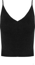 Knitted singlet top black