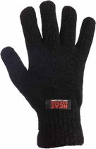 Heat Keeper Chenille dames thermo handschoenen zwart  - One size