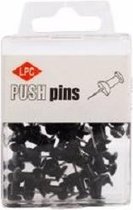 Push pins punaises LPC | zwart + wit | 2x100 stuks