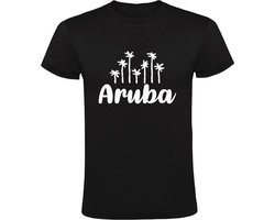 Aruba Heren T-shirt - antillen - caraiben - vakantie - eiland - reizen - palmbomen - zon - strand - cadeau