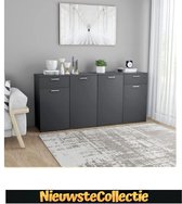 (UITVERKOOP!!) Dressoir - Rechthoek - SALE - Grijs - Spaanplaat - Decoratie- Luxe - Modern - Woonkamer - Nieuwste Collectie