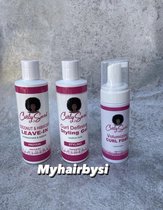Curly Secret - Haarverzorging geschenkset - styling - Coconut & Hibiscus Leave-in Protein - Curl Defining Styling Gel - Volumizing Curl Foam - Krullen - CG methode - krullend haar