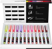 Karin - Pigment DecoBrush Acrylmarkers  - set van 12 - Passion Colors
