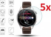 Tempered Glass Screenprotector Geschikt Voor  Huawei Watch 3 Pro (Classic/Active/Elite) Smartwatch - Screen Protector Ultradun Gehard Glas - Scherm Beschermer Display Schermbescher