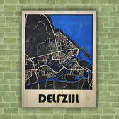 Plaatsplattegrond Stadsplattegrond 3D Delfzijl Standaard