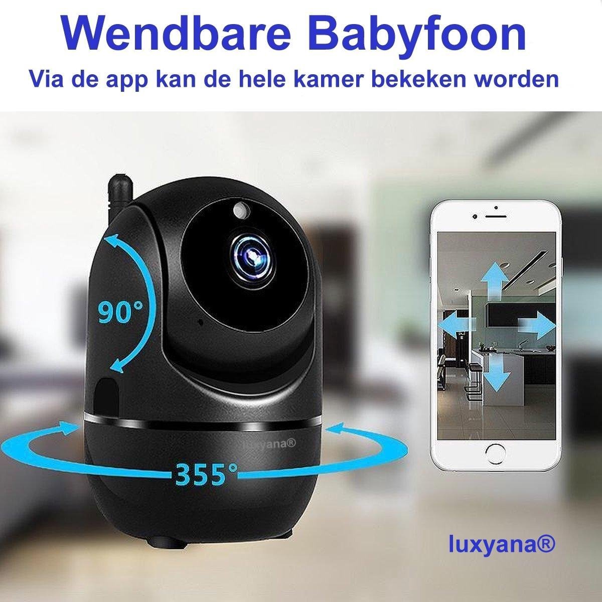 Caméra de surveillance pour bébé Z-Com WiFi avec application, Noir, Connectez-vous