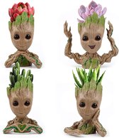 Gift Land® 4 Pack Treeman Baby Groot Bloempot Verjaardagscadeau voor Haar Hem (Planten Niet Inbegrepen)