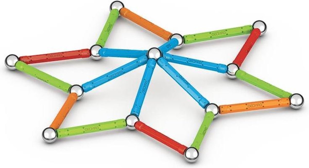 Geomag MagiCube Super Color Recycled - Magnetische Bouwblokken met Kleuraccenten - 42-delig - Vanaf 5 jaar — afbeelding 4