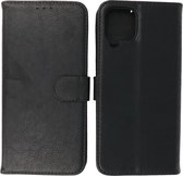 Samsung Galaxy A22 4G Hoesje - Book Case Telefoonhoesje - Kaarthouder Portemonnee Hoesje - Wallet Case - Zwart