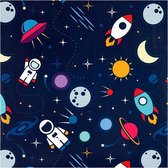 Inpakpapier, Astronauten in de ruimte, B: 57 cm, 80 gr, 150 m/ 1 rol