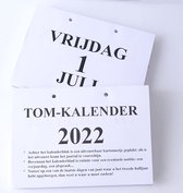Groot-letter A4 dagkalender 2022. (TOM kalender)