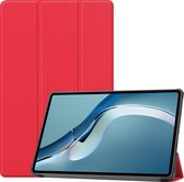 Huawei MatePad Pro 12.6 (2021) Hoes - Tri-Fold Book Case - Rood