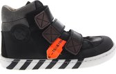 Shoesme Ur21w043 Hoge sneakers - Leren Sneaker - Jongens - Zwart - Maat 30