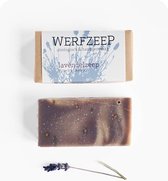 Werfzeep lavendelzeep – Lavendel - Biologische en Natuurlijke zeep - Handgemaakt - Vegan zeep – 100 gram