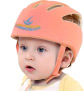 FietShelm Baby -Zinaps Baby Helm Peuter Beschermende Hoed Peuter Hoofd Bescherming Katoenen Hoed Peuter Verstelbare Beschermende Helm (Oranje)- (WK 02127)