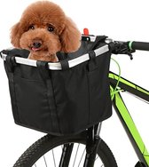 Fietsmand Hond -Zinaps voorste fietsmand, verwijderbaar, waterdicht, stuurfietsmand, huisdierdrager, frametas- (WK 02127)