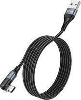 Hoco U100 USB-C naar USB-C Kabel 1.2 Meter Zwart