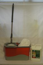 TURBO Mopset Draaimolen + 3 moppen + 5L allesreiniger
