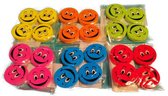 Happy Smiley Gummen - School - Bureau - Kantoor - Diverse Kleuren - Voordeelverpakking 24 stuks - in 6 kleuren - Schoencadeautje - Sinterklaas - Kerst