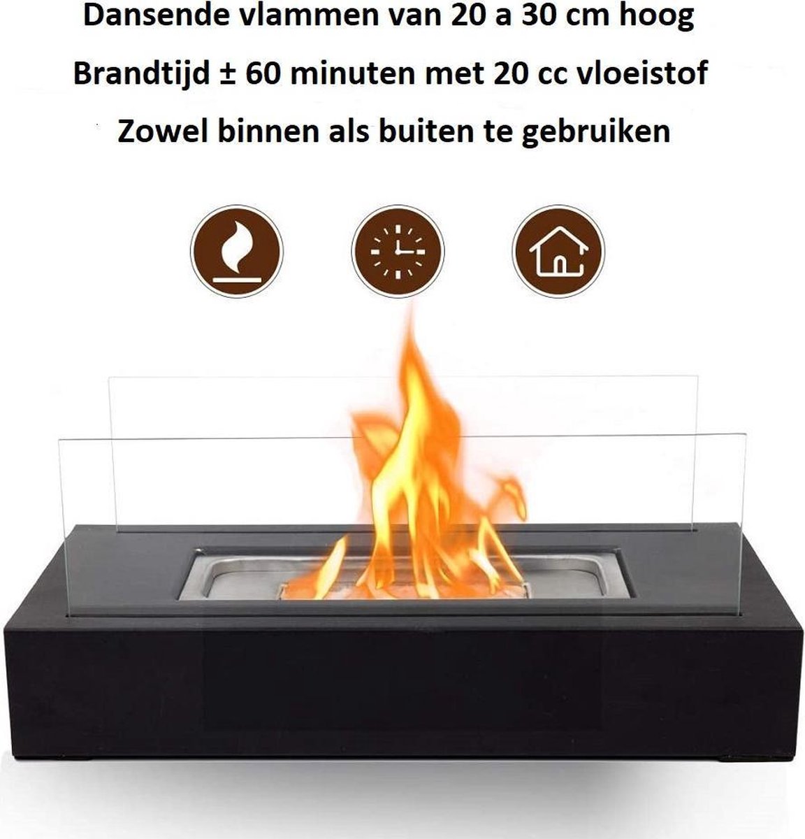 1 L Bioéthanol 100% de Haute pureté pour cheminée à éthanol : :  Bricolage