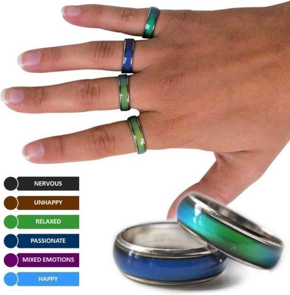 Stemmingsring - Moodring / Stemming ring - mood ring | bol.com