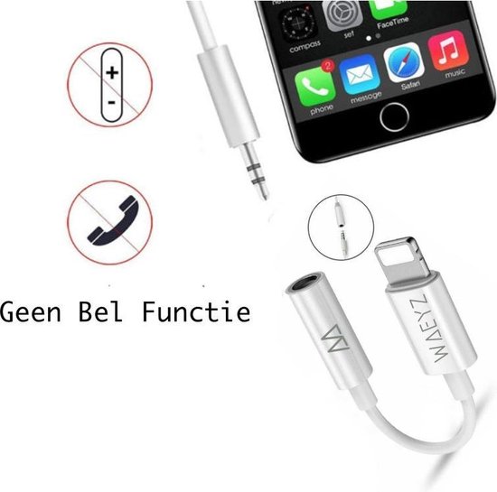 WAEYZ - Aux Kabel geschikt voor iPhone - Lightning Koptelefoon | bol.com