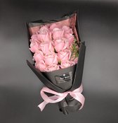 Zeep Rozen Bouquet ROZE 30CM | Flower Bouquet | Rozen |Zeeprozen | Bloemen| Decoratie |Geschenk |Valentijnsdag |Moederdag |Bruiloft | Cadeau |Vrouw cadeau | Giftbox | Verjaardagsca