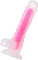 Toyfa Beyond James Glow Dildo "Glow in the dark" Roze 18cm