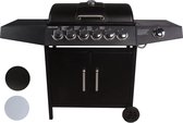 Gas BBQ - Zinaps Classic Gas Barbecue. 3/4/5 brandergas grill met zijbrander en grillsysteem. Grill Trolley met grillthermometer en zijplank. Gasgrill met gietijzeren grillrooster. -  (WK 021