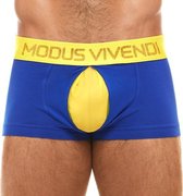 Modus Vivendi - Secret Pleat Boxer Blauw - Maat L - Heren Boxer - Mannen Ondergoed