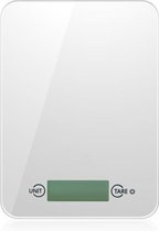 Ronick X1 - Keukenweegschaal - Gehard Glas - Touch Display - Weegt tot 5KG (Wit)