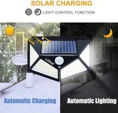 Solar buitenlamp met bewegingssensor -100LED-Tuinverlichting-Wandlamp op Zonne energie
