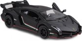 sportwagen Lamborghini Veneno 1:36 die-cast zwart