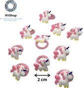 Roze Unicorn Elastiekjes - 10 stuks - Elastiek - Roze - Unicorn - Haar Elastiekjes - Haaraccessoires - Dames Meisjes Kinderen Baby's - Wegwerp Elastische Haarbanden - Gratis Verzending