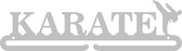 Karate Medaillehanger RVS (35cm breed) - Nederlands product - incl. cadeauverpakking - sportcadeau - topkado - medalhanger - medailles - vechtsport - verdedigingssport – muurdecora