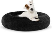 Behave Donut Hondenmand - Hondenkussen - Hondenbed - Kattenmand - Fluffy - Donut - 70cm - Zwart