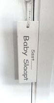 Sssst baby slaap - tekst paneel baby kamer- de maalzolder- kraam cadeau -wit- hout