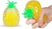 Ananas stressbal - 2 stuks - Fidget Toys - Knijpbal voor de hand - 10 cm