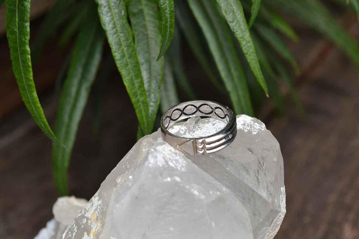 Atlantische ring – Ring van Bescherming – 925 sterling zilver – maat 52