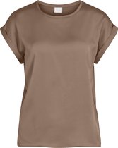 VILA VIELLETTE S/S SATIN TOP/SU - NOOS Dames Top - Maat 34