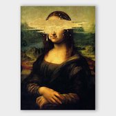 Poster Mona Lisa Gold - Plexiglas - Meerdere Afmetingen & Prijzen | Wanddecoratie - Interieur - Art - Wonen - Schilderij - Kunst