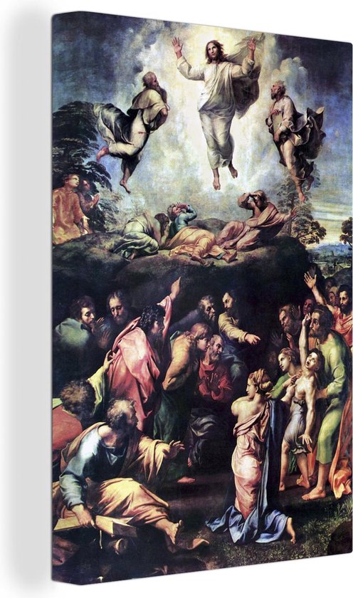 Canvas Schilderij Transfiguration - Raphael Raffaello - 20x30 cm - Wanddecoratie