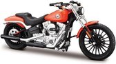 schaalmodel Harley Davidson 2016 Breakout 1:18 oranje