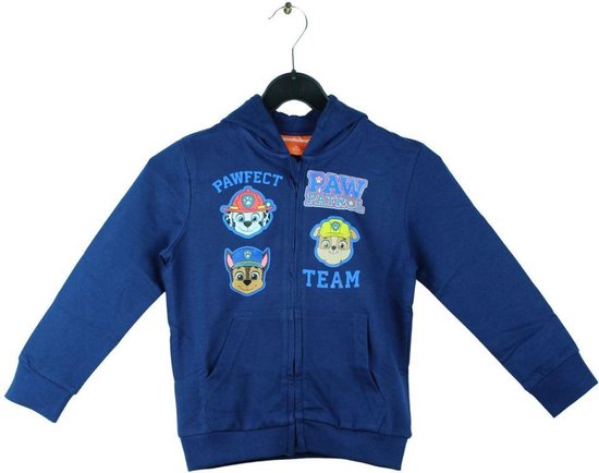 Paw Patrol Nickelodeon Zip Up Hoodie - Pull à capuche. Taille 128/134 cm - 8/9 ans