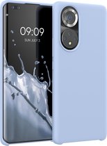 kwmobile telefoonhoesje voor Honor 50 Pro - Hoesje met siliconen coating - Smartphone case in mat lichtblauw