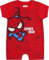 Rode rampers met  Spider-man print Marvel  12 m 80 cm