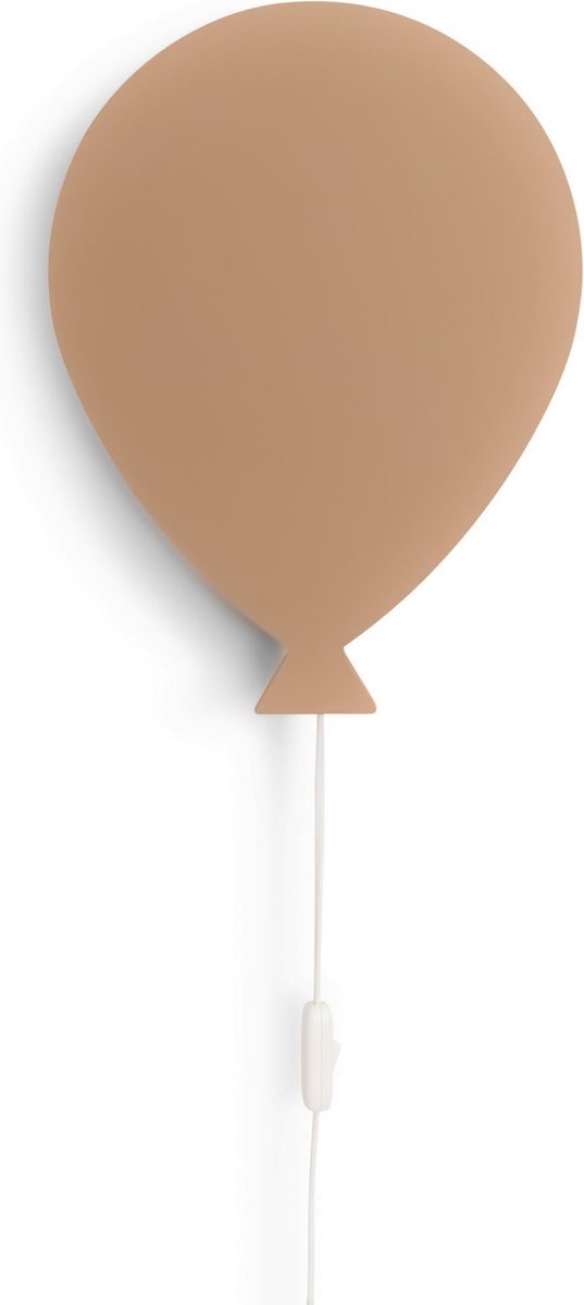 Houten wandlamp kinderkamer | Ballon - Spiced honey | toddie.nl